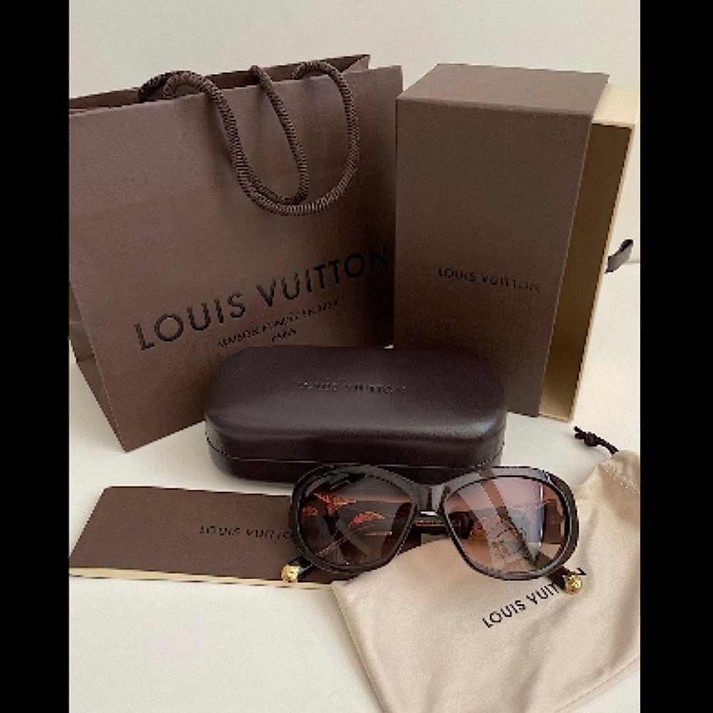 Louis Vuitton Iris Brown Glitter Sunglasses